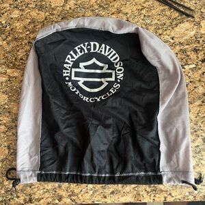 Genuine OEM Harley-Davidson Helmet Bag Dust Cover Cinch Sak #2 Gray and Black